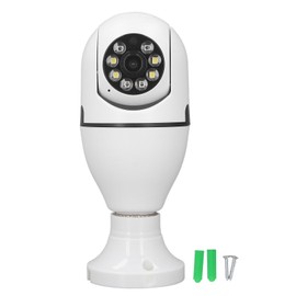Light Bulb Security Camera WiFi 2MP 1080P E27 Base Voice Intercom Night Vision Motion Detection Camera for Tuya