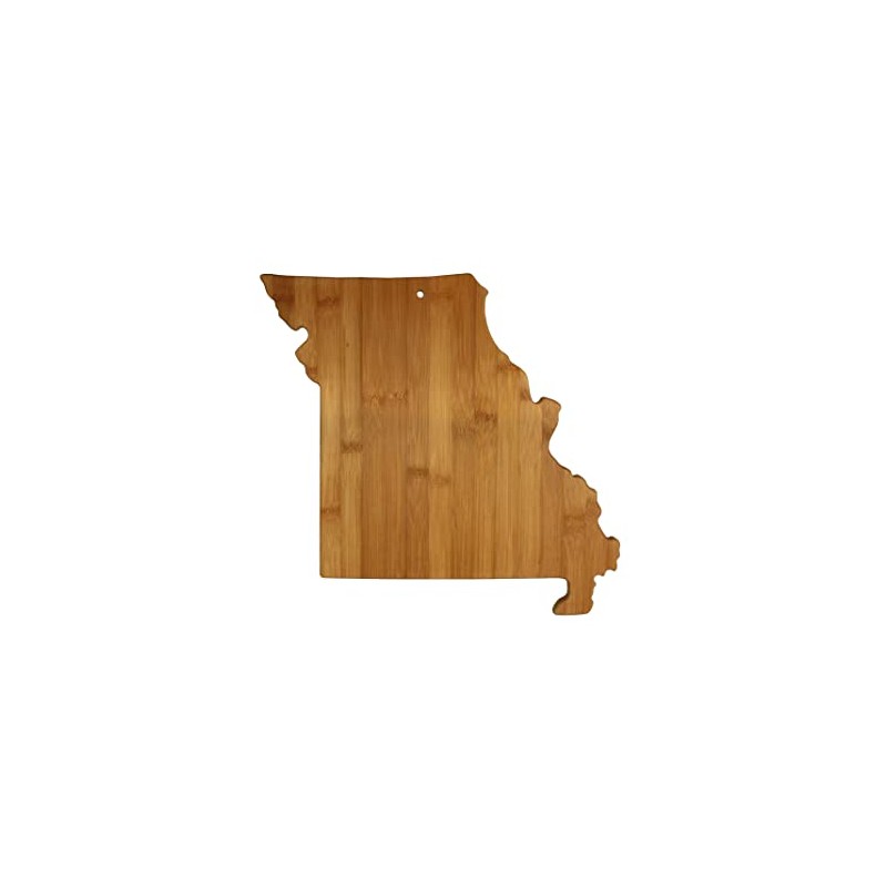 Missouri State Shaped Premium Bamboo Organic Wood Cutting Board