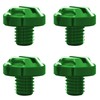 AVERZELLA 4pcs Motorcycle Green Mirror Hole Plugs 2 Regular+2 Reverse