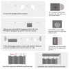 AJAZZ Blackout Curtains 78 Inches Long for Doorways and Closets,