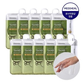 Mediheal Tea Tree Soothing Nude Gel Mask 10 Sheets / 메디힐 티트리 진정 누드 겔 마스크 10매