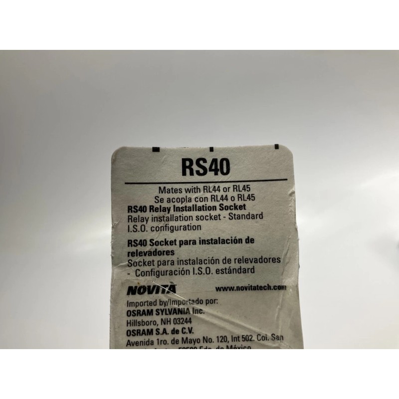 Novita RS40 5-PIN Universal Relay Installation Socket Wire Harness For