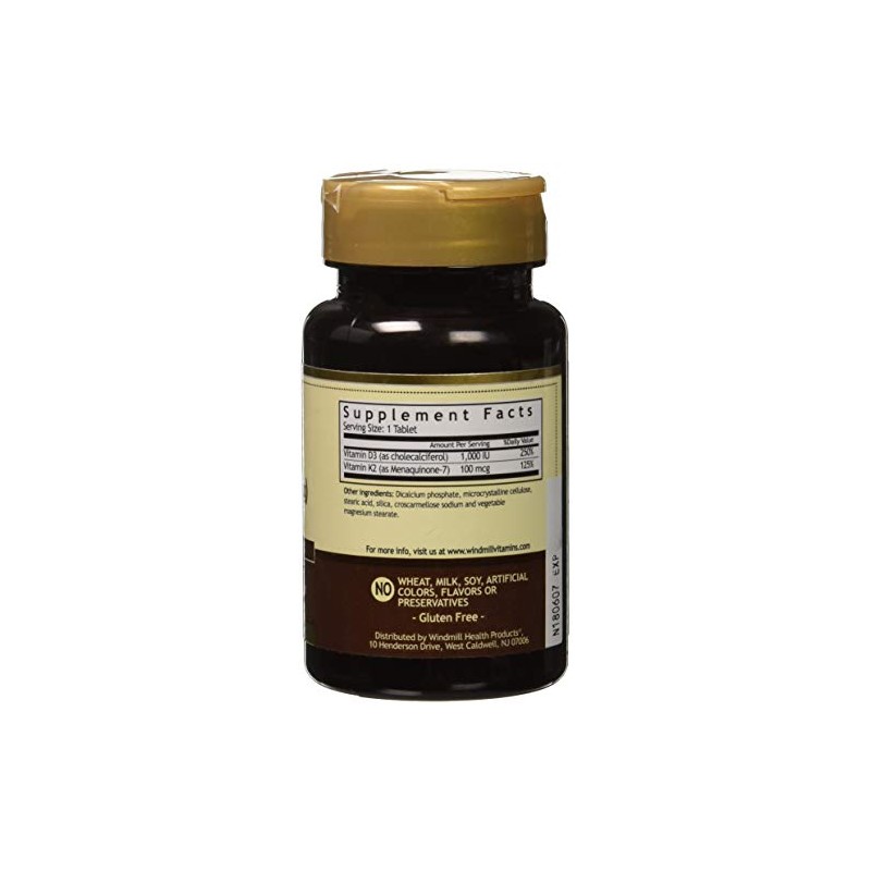 Vitamin K2 (MK7) with Vitamin D3 60 Tablets