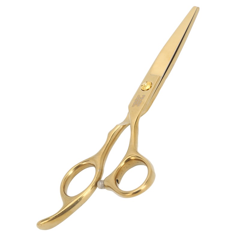 Hair Cutting Shears Stainless Steel Incisive Curved Handle Hairdressing Scissors