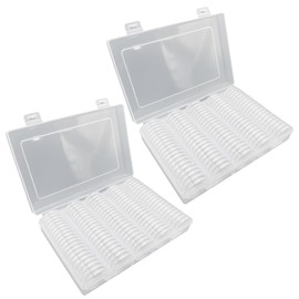 S-NET Coin Capsule Case Holder Clear Anniversary Coin Collection with Gasket Gold Silver Coin Plastic SN-381-CC 200pcs