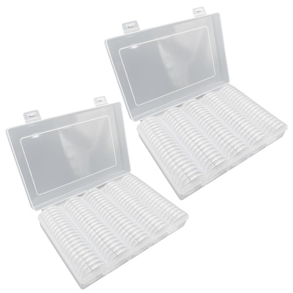 S-NET Coin Capsule Case Holder Clear Anniversary Coin Collection with