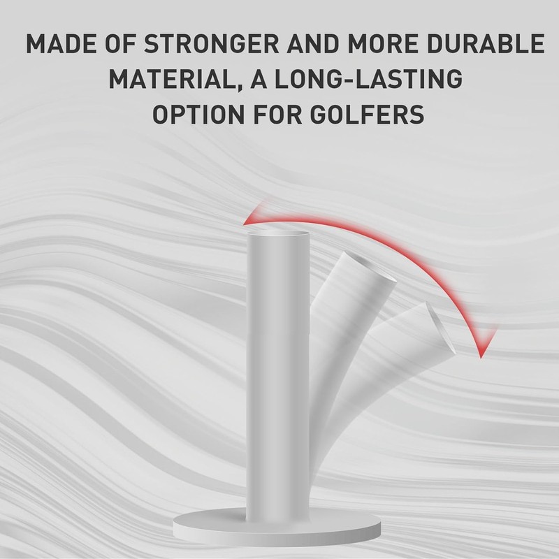 Dgwerko 6Pcs Rubber Golf Tee, T Shape Golf Practice Tees
