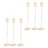 6pcs Metal Wedding Table Numbers Rust Prevention Thickened Tall Table