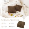 EZESO Soft Plush Cushion Covers, Set of 2 Neutral Decorative