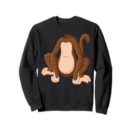 Monkey Shirt Adult Kids Men Women Monkey Costume Sweatshirt