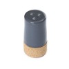 Set of two shakers for salt and pepper colour dark