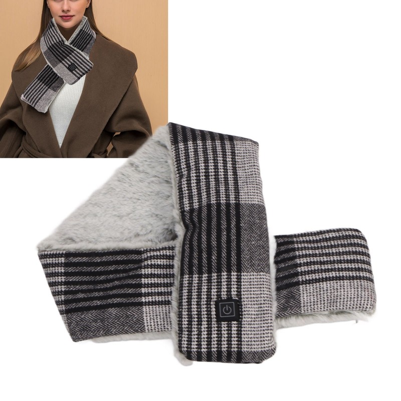 Heating Scarf Washable Adjustable Gears Soft Warm USB Electric Heated
