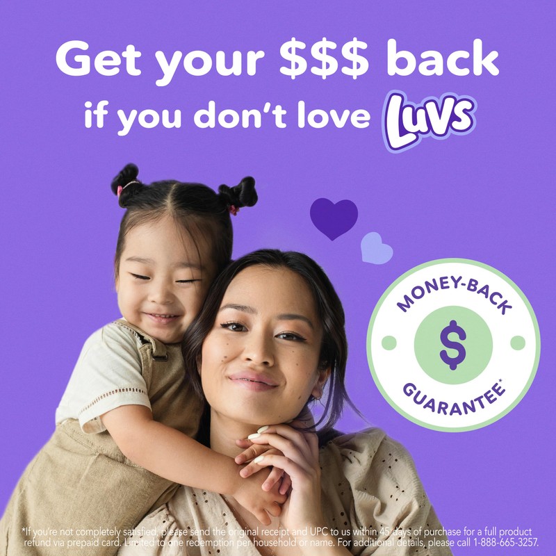 Luvs Size 7 Baby Diapers, Platinum Protection Bluey Diapers for