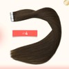 XDhair Haarverlängerung, selbstklebend, 20 Stück/50 g, Echthaar, 18 Ponce, Klebeband,