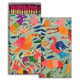 HomArt Garden Birds Decorative Box of Safety Wood Matches - Set of 5