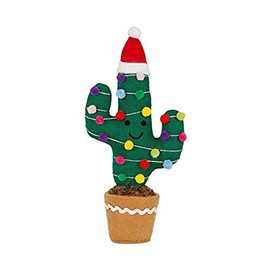 Sass & Belle Knitted Festive Cactus Decoration