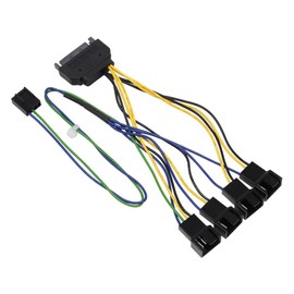 AINEX CA-864SAPSA Fan PWM Signal 4 Splitter Cable, 3.9 inches (10 cm)