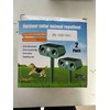 2Pack Solar Ultrasonic Animal Repellent Cat Outdoor Solar Animal Repeller