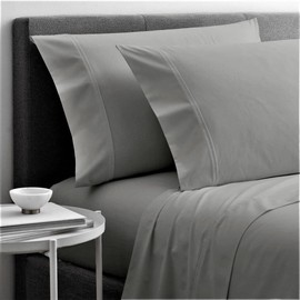 Cottingon, Premium 100% Egyptian Cotton 4 PC Sheet Set 15" Deep, Light Grey-Full XL
