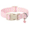 Lionet Paws Floral Dog Collar- Cute Daisy Pink Dog Collars