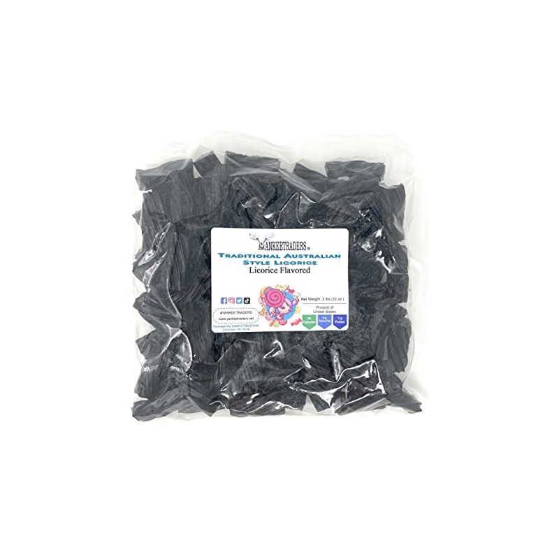 Traditional Australian Licorice, 2 Pound, (Pack of 1) black licorice