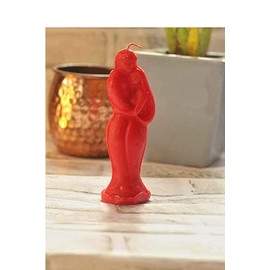 Rajasthaniartdecor Man Woman Colour Love Couple Home Décor Candle Size 5 Inches (2, RED)