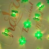 HEZHFA St. Patrick's Day Four-Leaf 13FT 40 LEDs Clover String