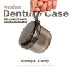 Uouovo Upgraded Large Denture Bath Box Cup No-Leak Denture case