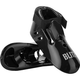 Blitz Dipped Foam Foot Guards - Black - X-Small