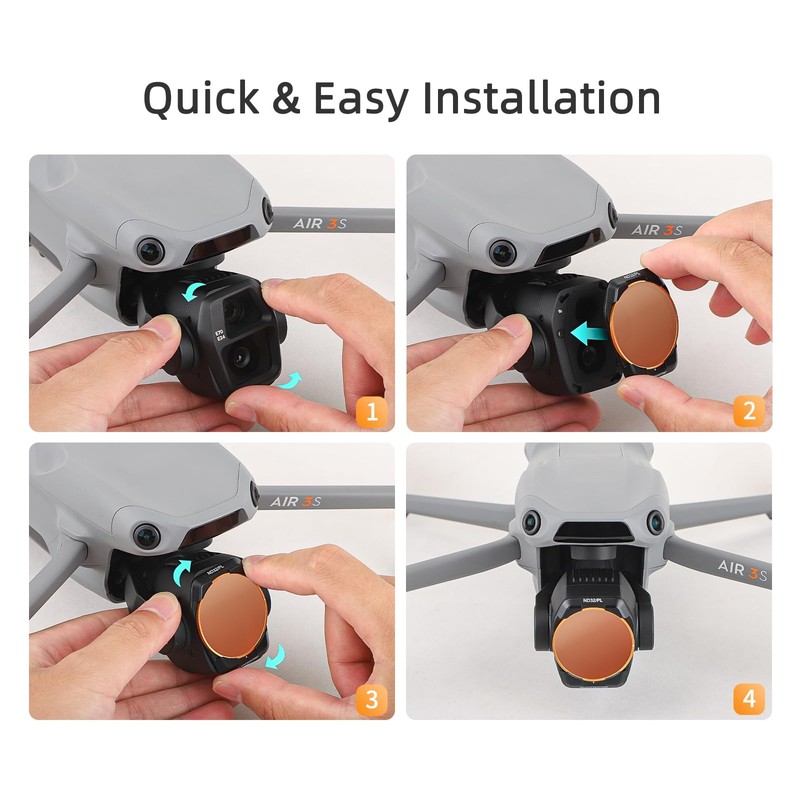 Fututech Filter for DJI Air 3S Drone Filter Camera Lens