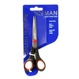 Iceman Salon Shears 5" Black Scissors - 170808