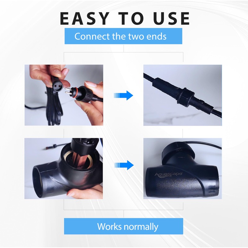 WARMOASIS Compatible with Aquascape IonGen G2 Replacement Probe,Black/Copper,5ft Quick Connect