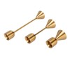 3 Pcs Candle Holders Different Heights Gold Candlestick Holders Taper