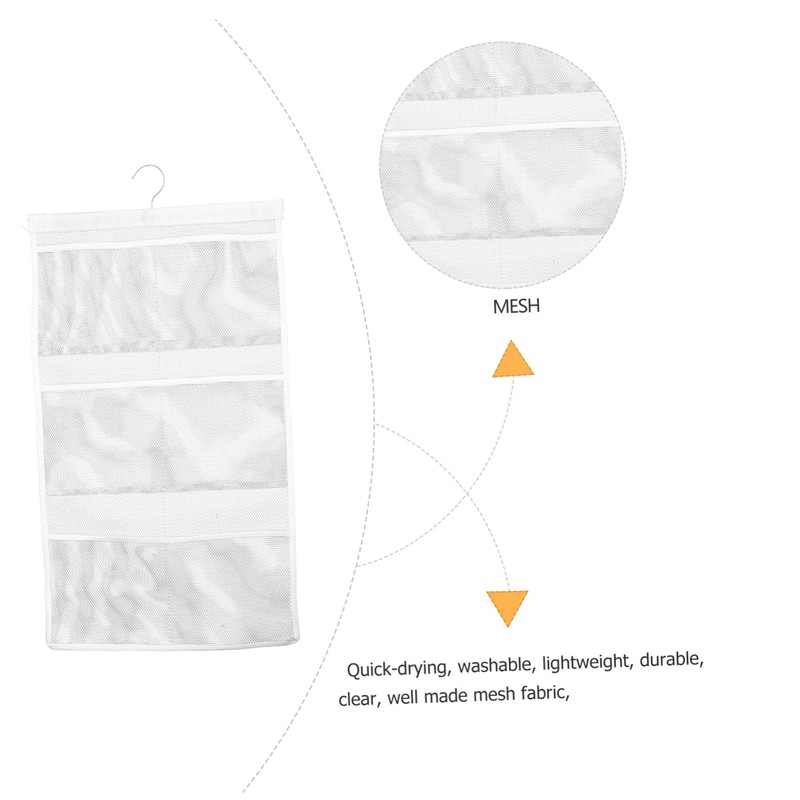 Outanaya Bathroom Organizer Bag Wet Bag Shower Organiser 6 Pockets