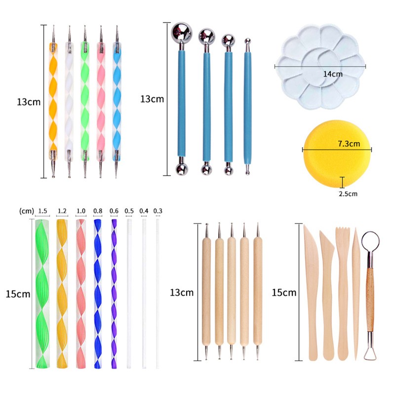 Painting Set DIY Hollow Painting Template Mandala Dotting Tools with