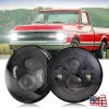 Unbranded Pair 7" Inch Round LED Headlights Hi-Lo Beam DRL