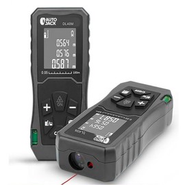 Autojack Handheld Digital Laser Point Distance Meter Area Volume Measuring Reference Adjusting Data Record Rangefinder 40m 131ft