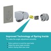 GwernKB Shower Head Holder Strong Adhesive No Drilling Wall Mount