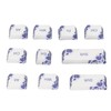 10PCS Key Caps Dye Sublimation Processblue and White Porcelain Style