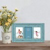 Prinz Homestead Blue Three-Picture Frame, 4 x 6 Distressed Wood