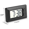 GLOGLOW Ultra Thin Digital Clock, Self Adhesive LCD Digital Electronic