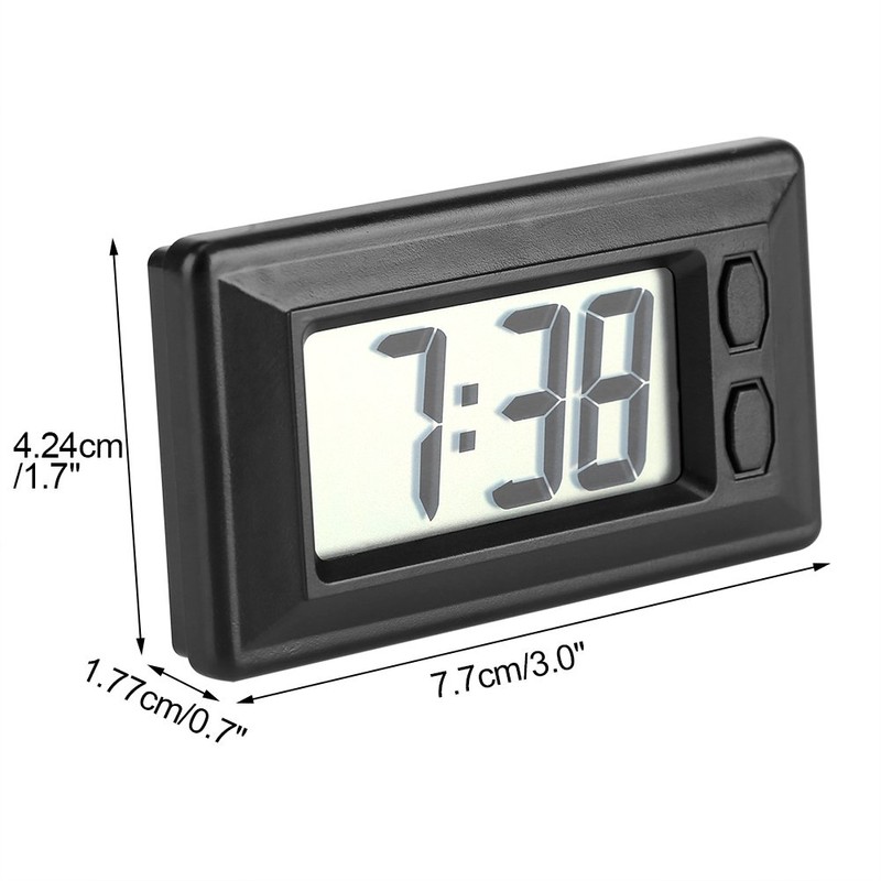 GLOGLOW Ultra Thin Digital Clock, Self Adhesive LCD Digital Electronic