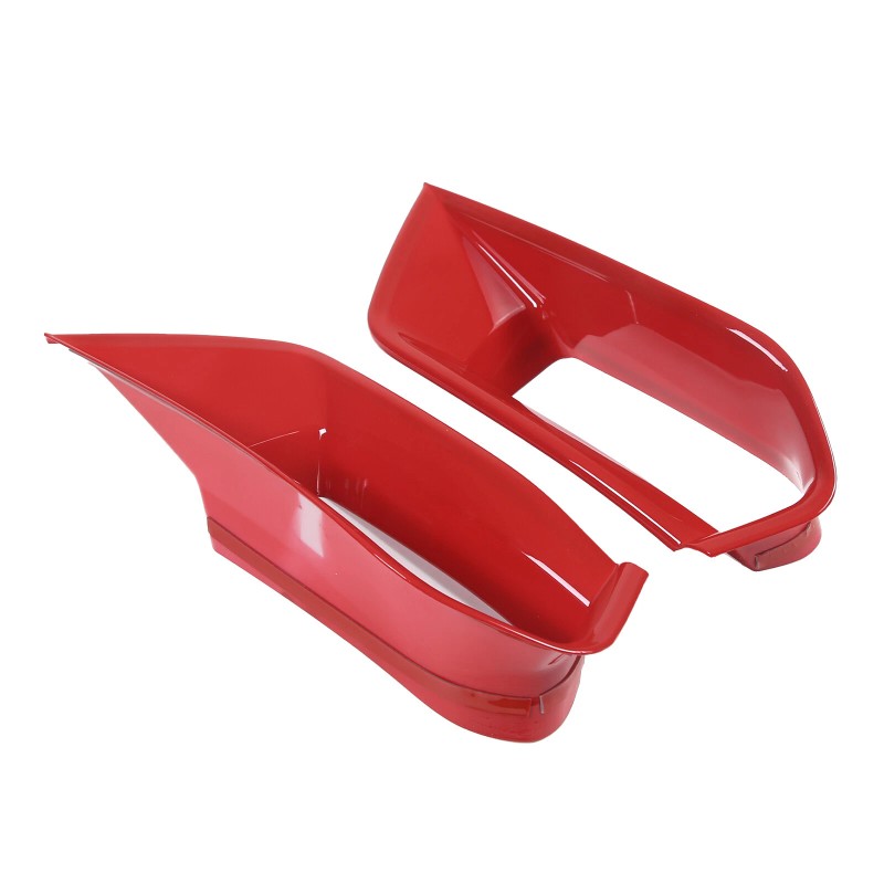 MXauto-2024 Red ABS Front Bumper Side Air Outlet Vent Trim
