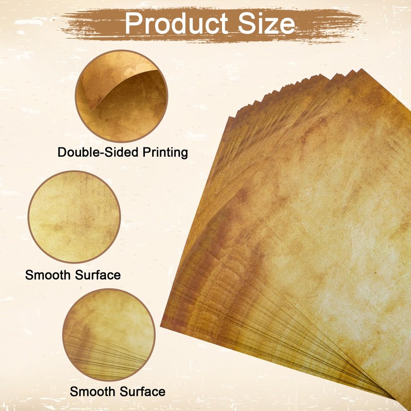 AUNHOKE Certificate Paper A4 Printable Vintage Paper 100 g/m² Printed