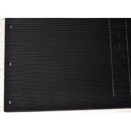 Hana Truck Sport (HTS) Mud Flaps for Kenworth 24" x 30" Black White Logo Rubber Rib Back MKW-2430 Pair