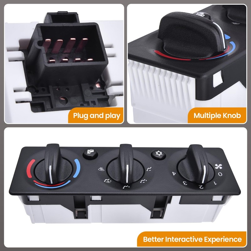 Hodflop Q21-6012 HVAC A/C Heater Climate Control Module Panel Compatible