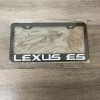 For Lexus ES Black Finish Stainless Steel Metal License Plate Frame