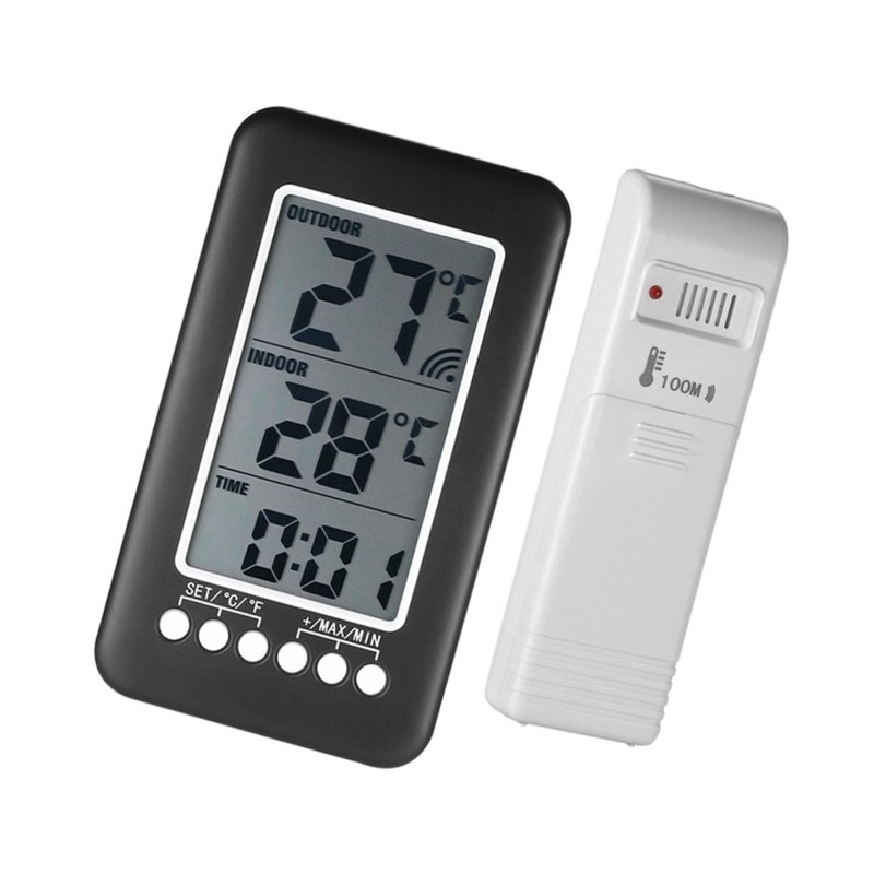 CIYODO Digital Fridge Thermometer Wireless Outdoor Temperature Sensor for Home
