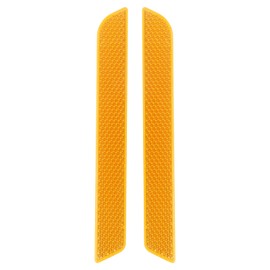 2 Stück Motorrad Reflektoren Satteltaschen-Abdeckung, Kompatibel mit Touring-Serie 2014-2022 usw, Selbstklebende Einsätze Verschlussabdeckungen, Orange