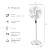 Genesis High Velocity 16 Inch DC Stand Fan with Super